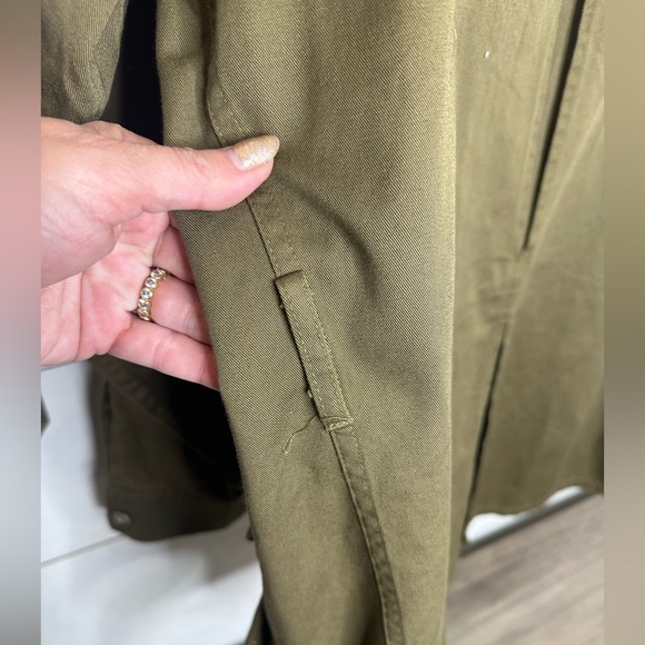 Vintage Woolrich Olive Military Field Jacket 46 100% Cotton Gorpcore Hunting - Picture 7 of 8